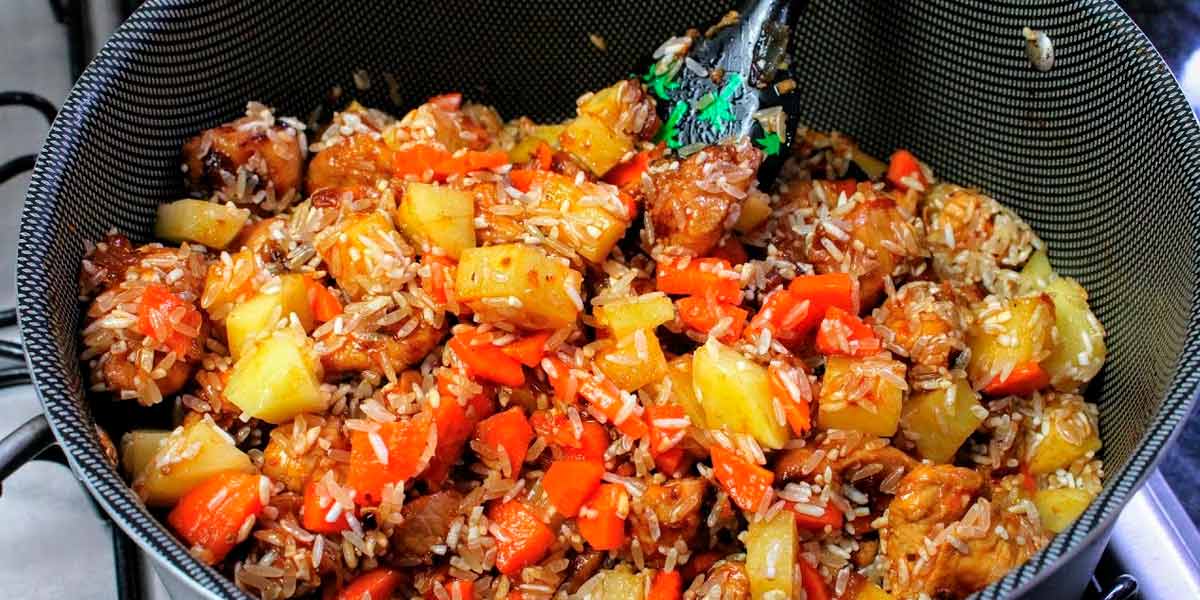 refeições de uma panela